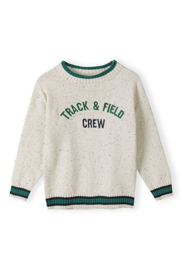 MINOTI MINOTI Pulover  bež / tamno zelena / crna