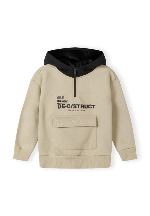 MINOTI MINOTI Sweater majica  bež siva / crna