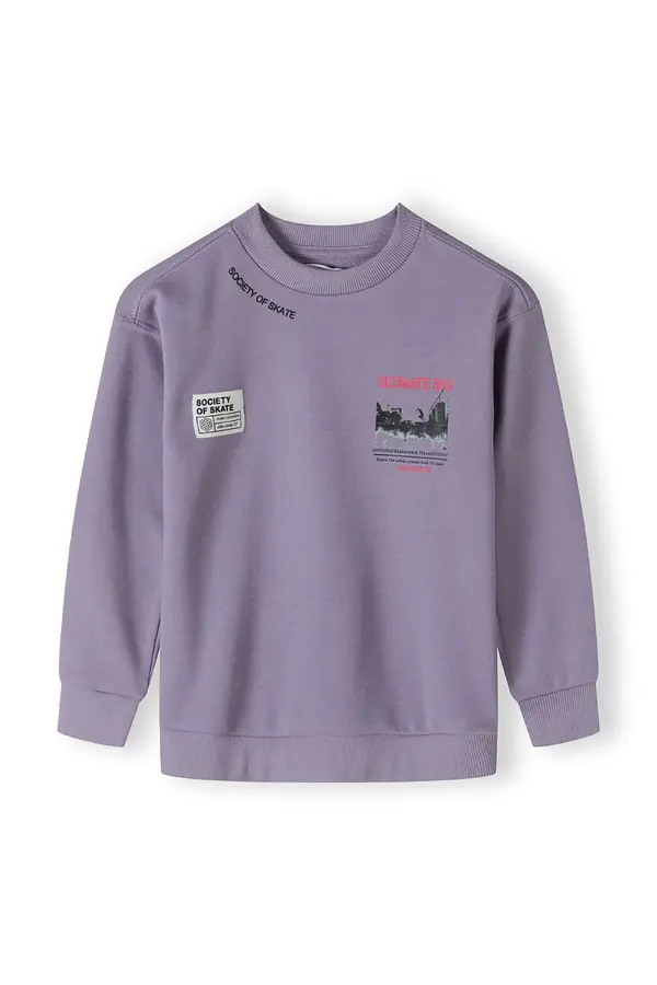MINOTI MINOTI Sweater majica  ljubičasta / svijetlocrvena / crna / prljavo bijela