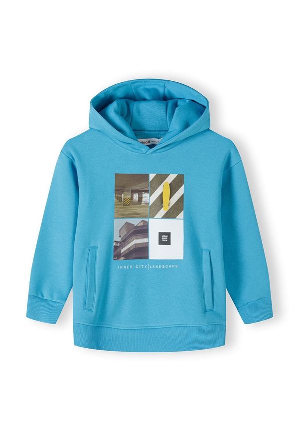 MINOTI MINOTI Sweater majica  nebesko plava / smeđa / žuta / bijela