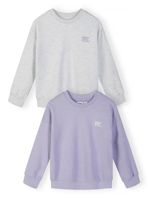 MINOTI MINOTI Sweater majica  svijetlosiva / lila