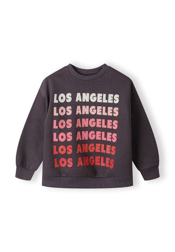 MINOTI MINOTI Sweater majica  tamo siva / roza / bijela