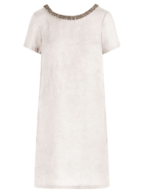 mint & mia mint & mia Haljina  antracit siva / biserno bijela