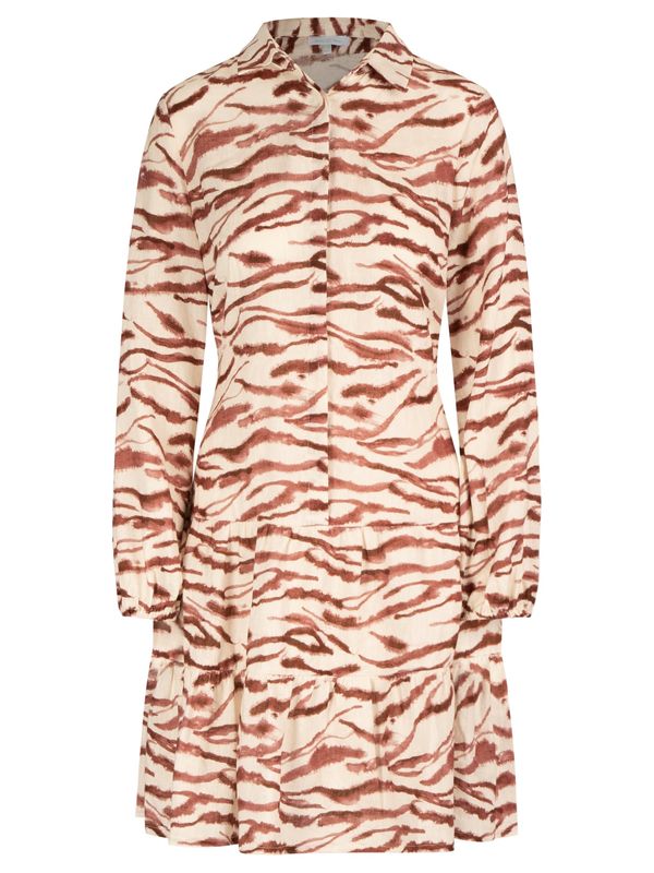 mint & mia mint & mia Košulja haljina  svijetlobež / kestenjasto smeđa