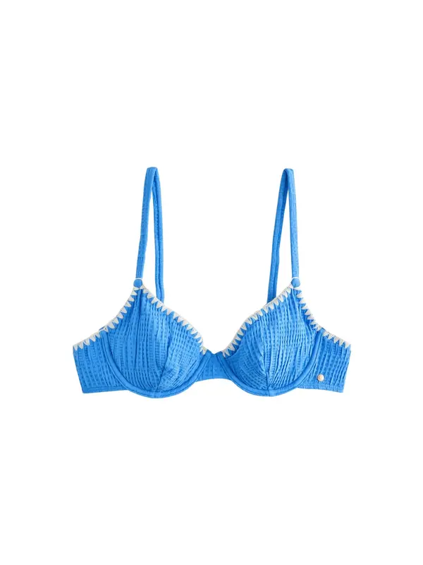 Mint Velvet Mint Velvet Bikini gornji dio  kobalt plava / bijela