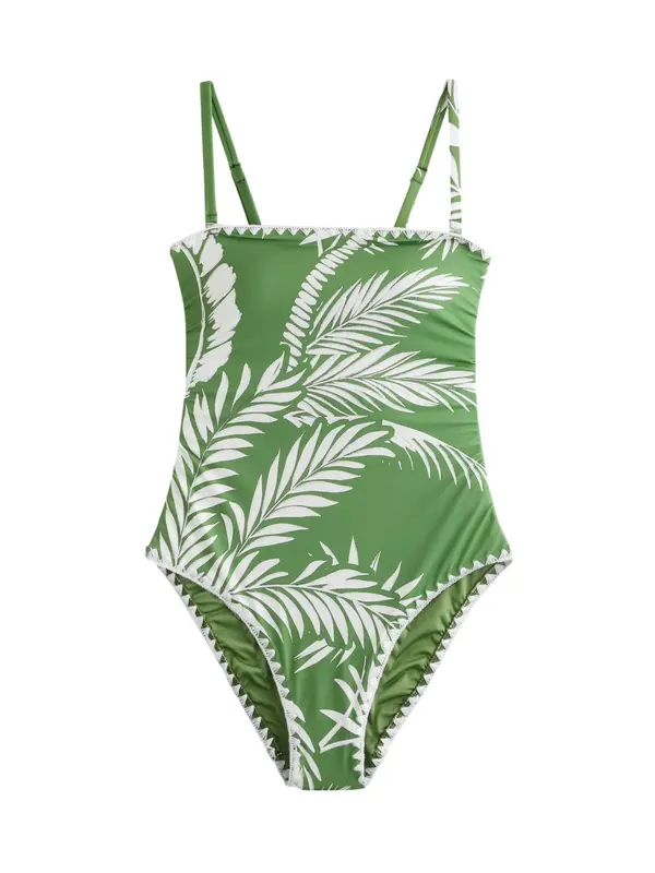 Mint Velvet Mint Velvet Jednodijelni kupaći kostim  zelena / bijela