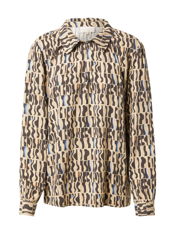 minus minus Bluza 'Lumia'  svijetlobež / tirkiz / tamno narančasta / crna / bijela