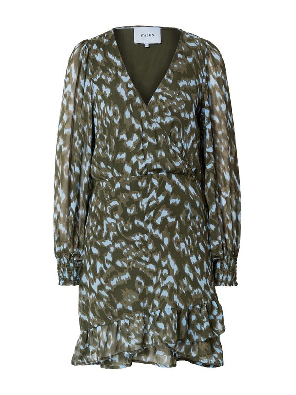 minus minus Haljina 'Eria'  svijetloplava / kaki / maslinasta