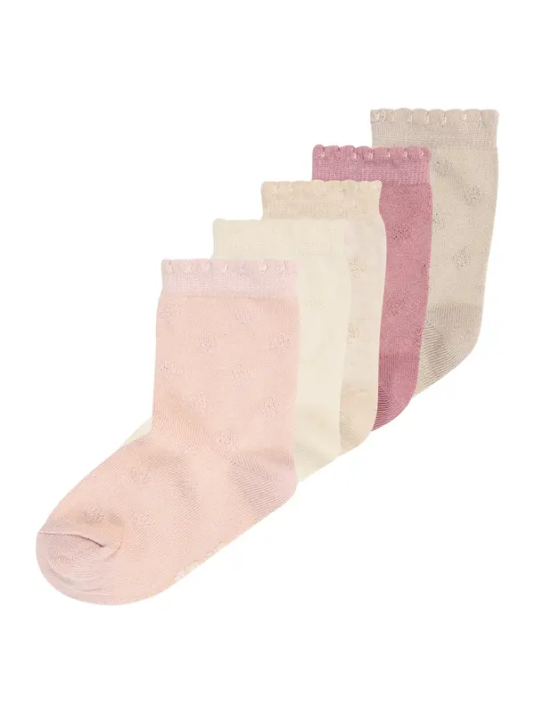 MINYMO MINYMO Čarape  bež / boja pijeska / svijetlobež / roza / magenta