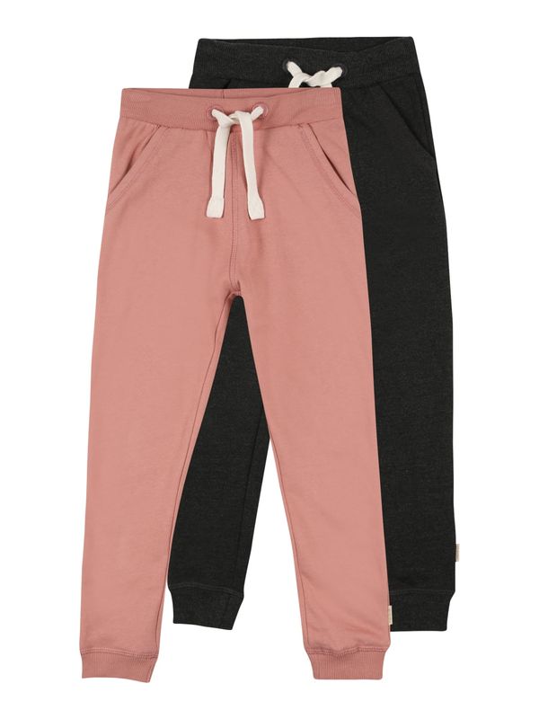 MINYMO MINYMO Hlače  antracit siva / roza