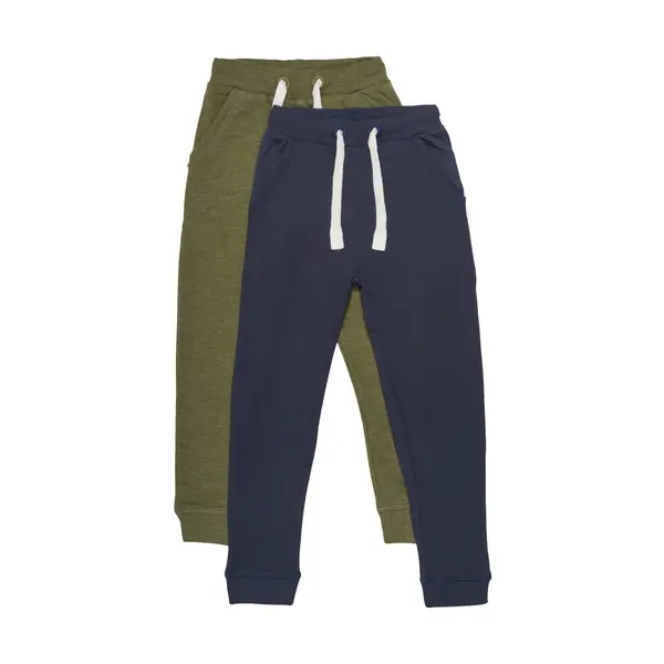 MINYMO MINYMO Hlače  mornarsko plava / zelena melange