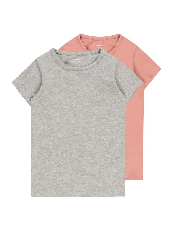 MINYMO MINYMO Majica  siva melange / roza