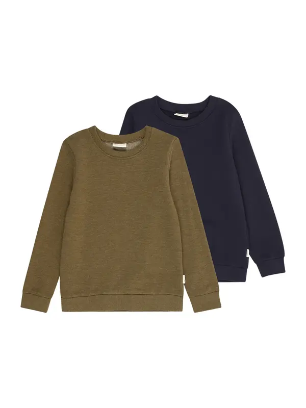 MINYMO MINYMO Sweater majica  mornarsko plava / maslinasta