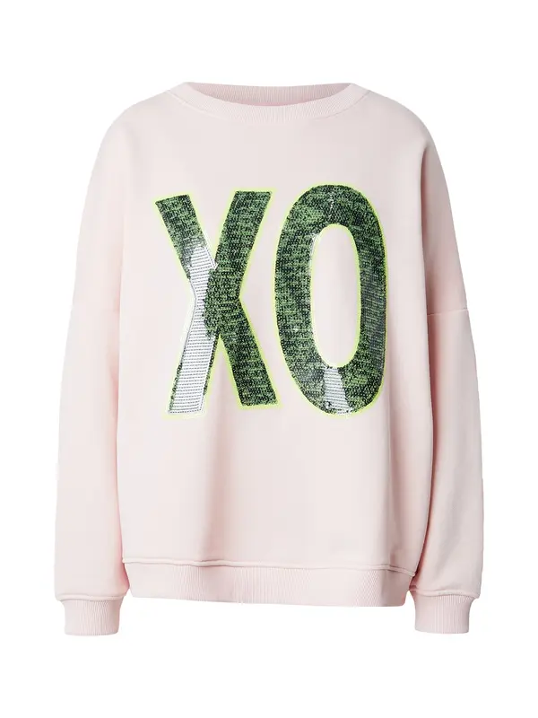 miss goodlife miss goodlife Sweater majica 'XO'  neonsko žuta / zelena / roza / rosé
