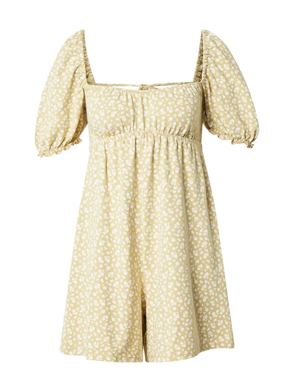 Miss Selfridge Miss Selfridge Kombinezon  pastelno žuta / bijela