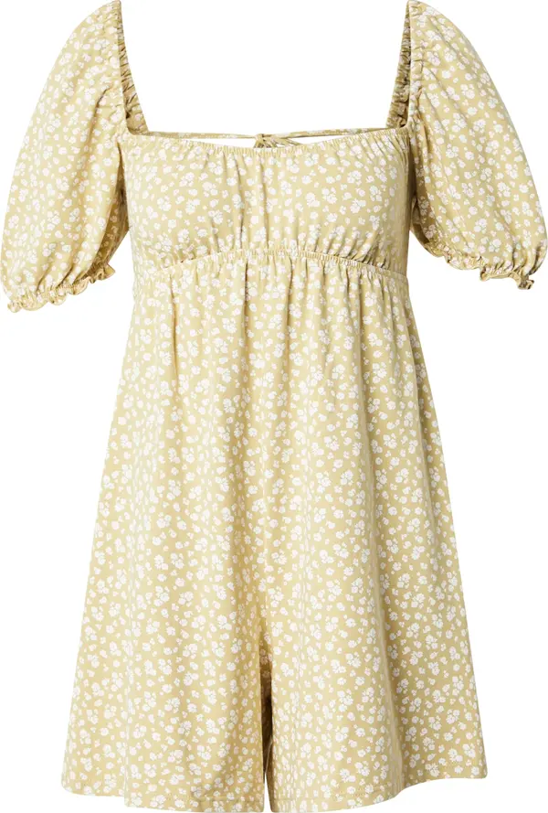 Miss Selfridge Miss Selfridge Kombinezon  pastelno žuta / bijela