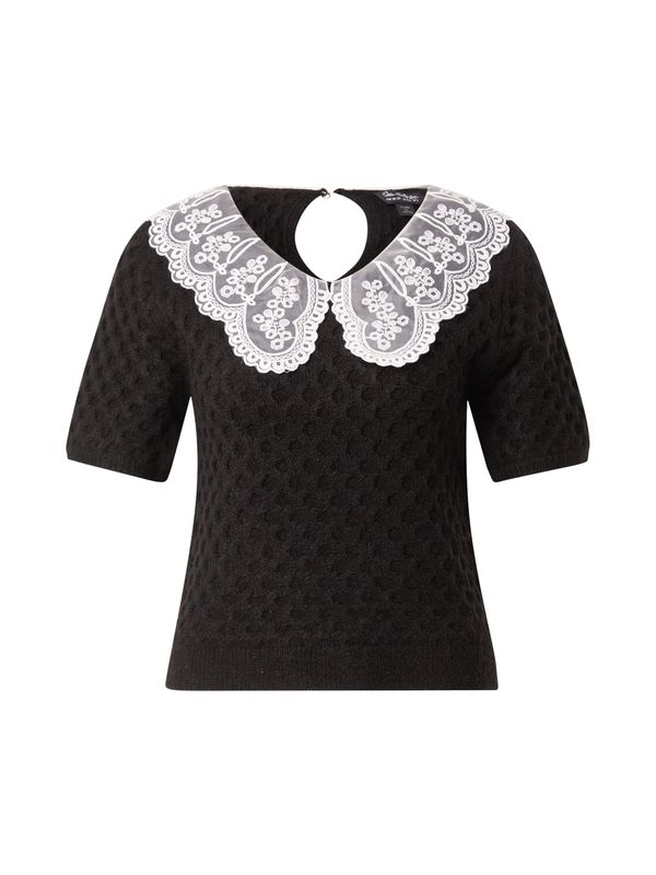 Miss Selfridge Miss Selfridge Pulover  crna / bijela