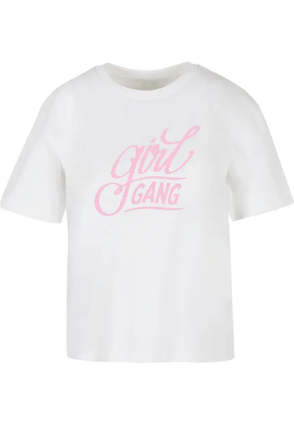 Miss Tee Miss Tee Majica 'Girl Gang'  svijetloroza / bijela
