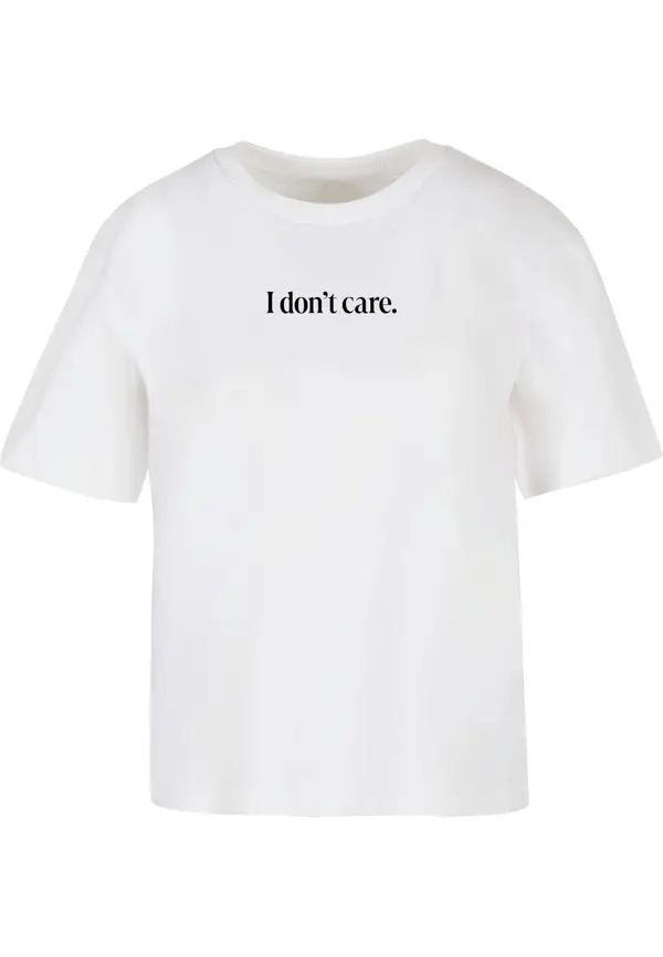 Miss Tee Miss Tee Majica 'I Don´t Care'  crna / bijela