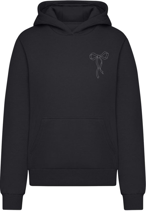 Miss Tee Miss Tee Sweater majica 'Bow Oneliner'  crna