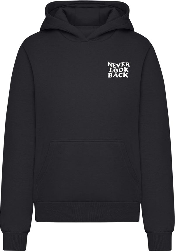Miss Tee Miss Tee Sweater majica 'Never Look Back'  crna / bijela