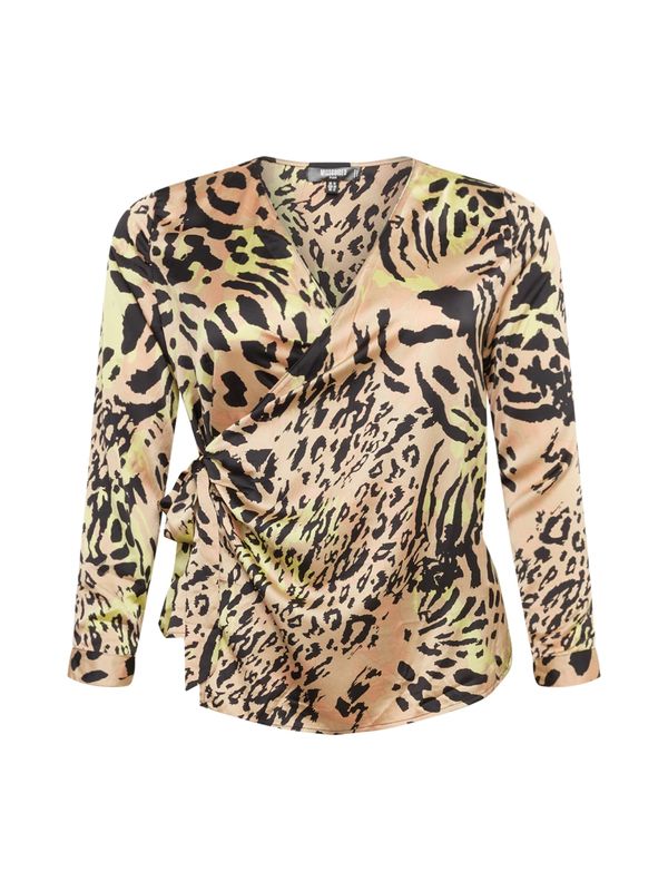 Missguided Plus Missguided Plus Bluza  bež / svijetložuta / crna