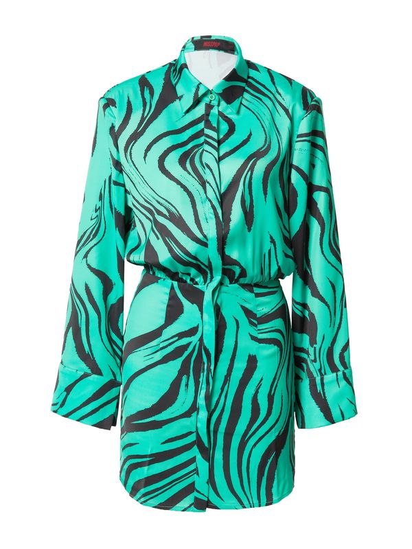 Misspap Misspap Košulja haljina  žad / crna