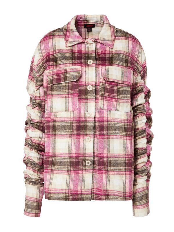 Misspap Misspap Prijelazna jakna  šampanjac / čokolada / fuksija / vuneno bijela