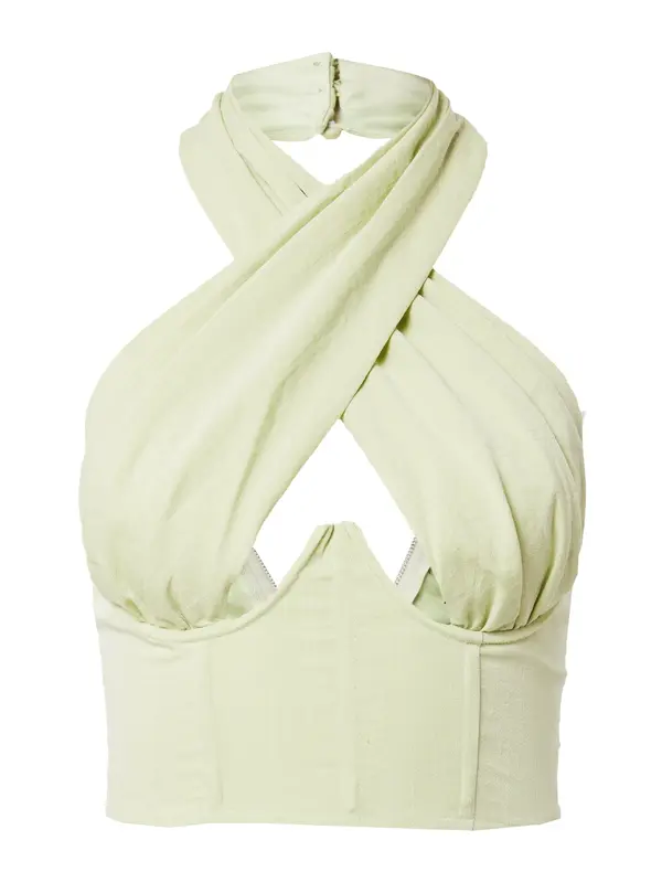 Misspap Misspap Top  pastelno zelena