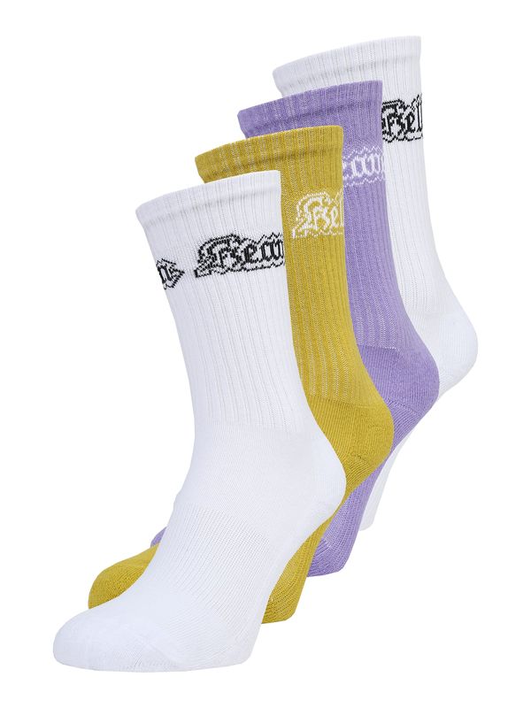 Mister Tee Mister Tee Čarape 'Hell Heaven'  senf / ljubičasta / crna / bijela