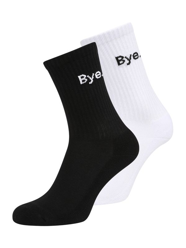 Mister Tee Mister Tee Čarape 'HI - Bye'  crna / bijela
