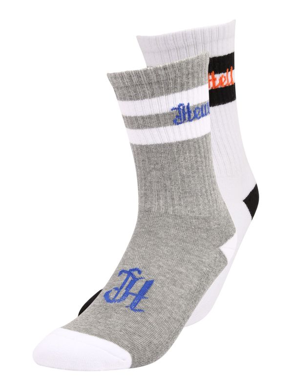 Mister Tee Mister Tee Čarape  plava / siva / narančasto crvena / bijela