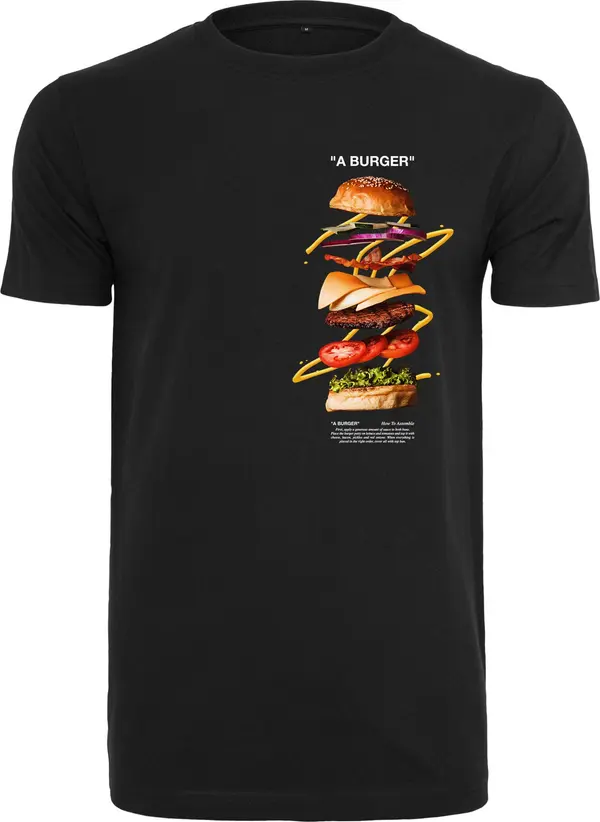 Mister Tee Mister Tee Majica 'A Burger'  miks boja / crna