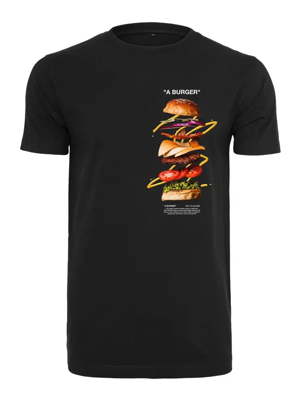 Mister Tee Mister Tee Majica 'A Burger'  miks boja / crna