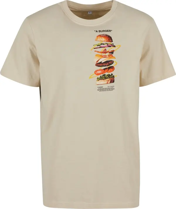 Mister Tee Mister Tee Majica 'A Burger'  pijesak / žuta / tamno zelena / crvena