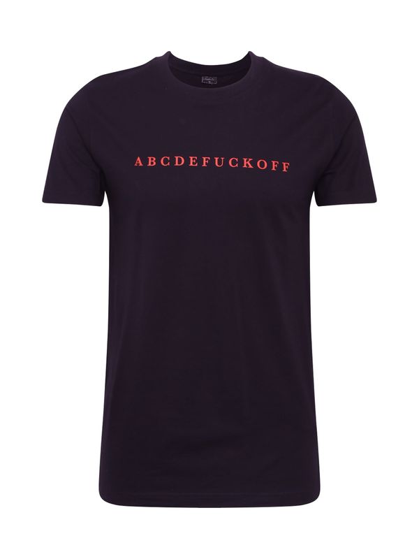 Mister Tee Mister Tee Majica 'ABC'  karmin crvena / crna