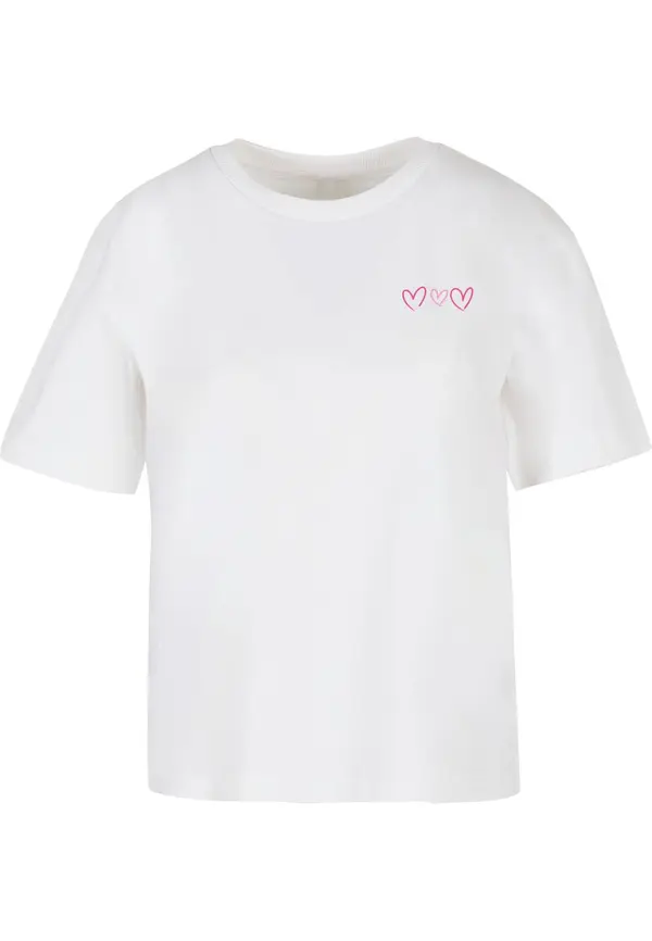 Mister Tee Mister Tee Majica 'Always Trust Your Heart'  roza / svijetloroza / crna / bijela