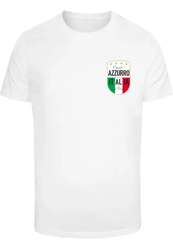 Mister Tee Mister Tee Majica 'Azurro Italia'  zlatna / travnato zelena / vatreno crvena / bijela
