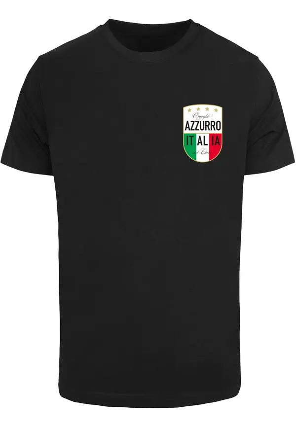 Mister Tee Mister Tee Majica 'Azurro Italia'  zlatna / zelena / crna / bijela