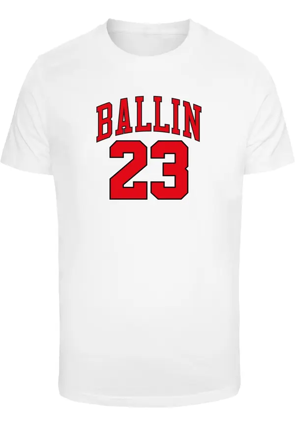 Mister Tee Mister Tee Majica 'Ballin 23'  bijela