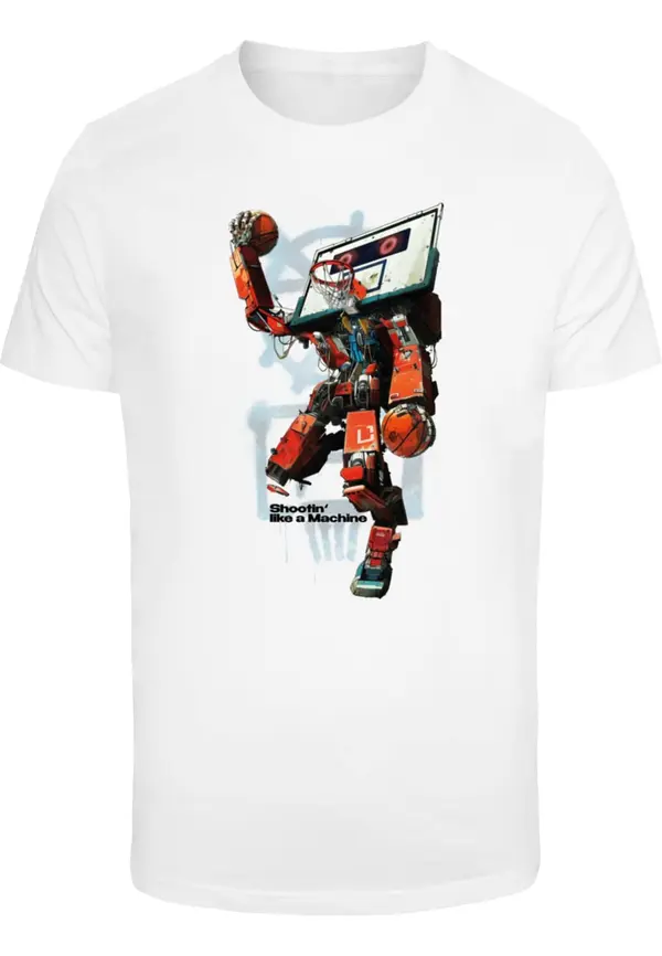 Mister Tee Mister Tee Majica 'Bball Robot'  plava / trešnja crvena / crna / bijela