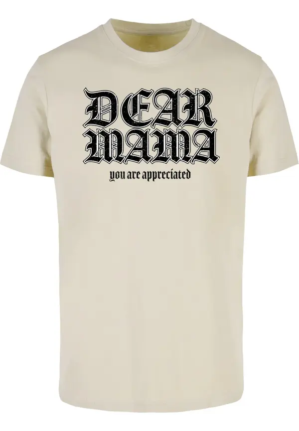 Mister Tee Mister Tee Majica 'Dear Mama'  pijesak / crna