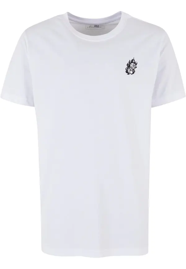 Mister Tee Mister Tee Majica 'Dice Fire EMB Tee'  crna / bijela