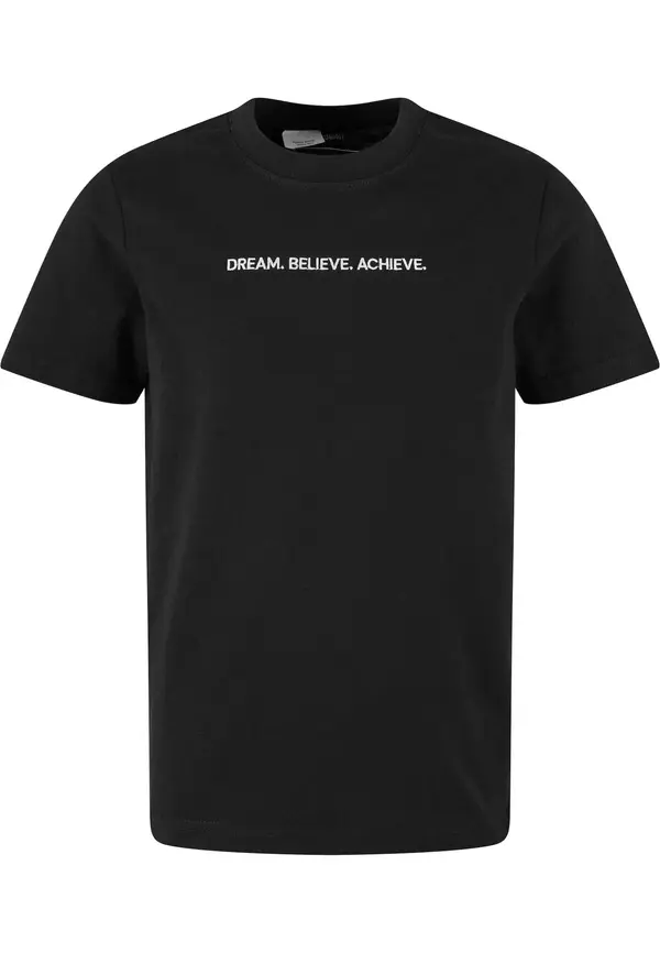 Mister Tee Mister Tee Majica 'Dream. Believe. Achieve'  crna / bijela