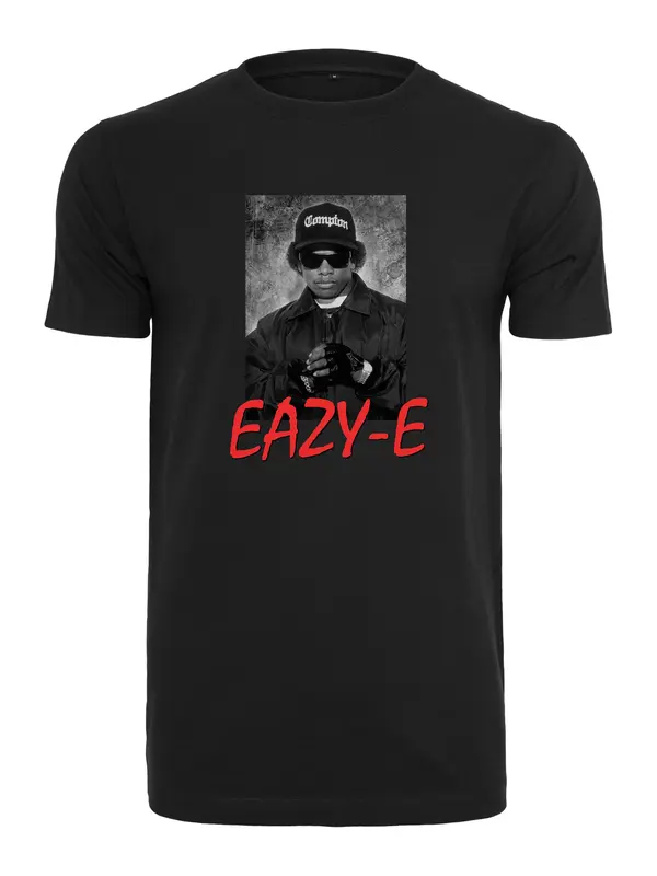 Mister Tee Mister Tee Majica 'Eazy E'  siva / crvena / crna / bijela