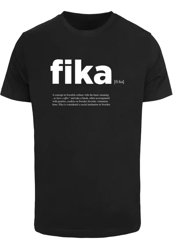 Mister Tee Mister Tee Majica 'Fika'  crna / bijela