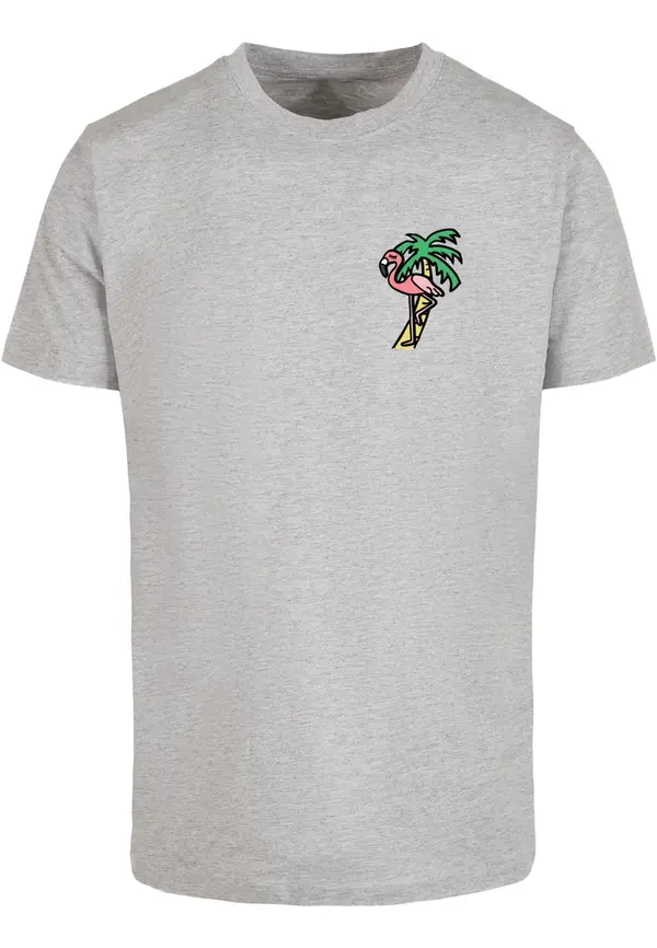 Mister Tee Mister Tee Majica 'Flamingo'  siva melange / miks boja