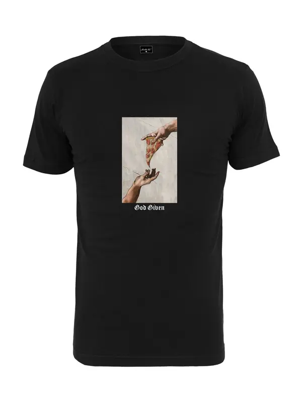 Mister Tee Mister Tee Majica 'God Given Pizza'  miks boja / crna
