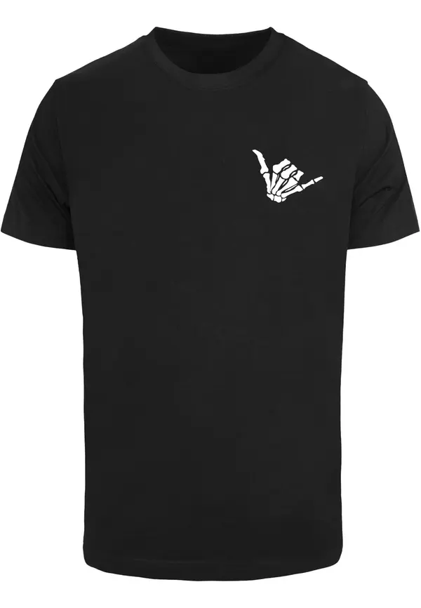 Mister Tee Mister Tee Majica 'Hang Loose Bones'  crna / bijela