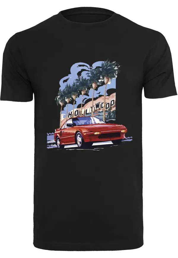 Mister Tee Mister Tee Majica 'Hollywood Car'  golublje plava / vatreno crvena / crna / bijela